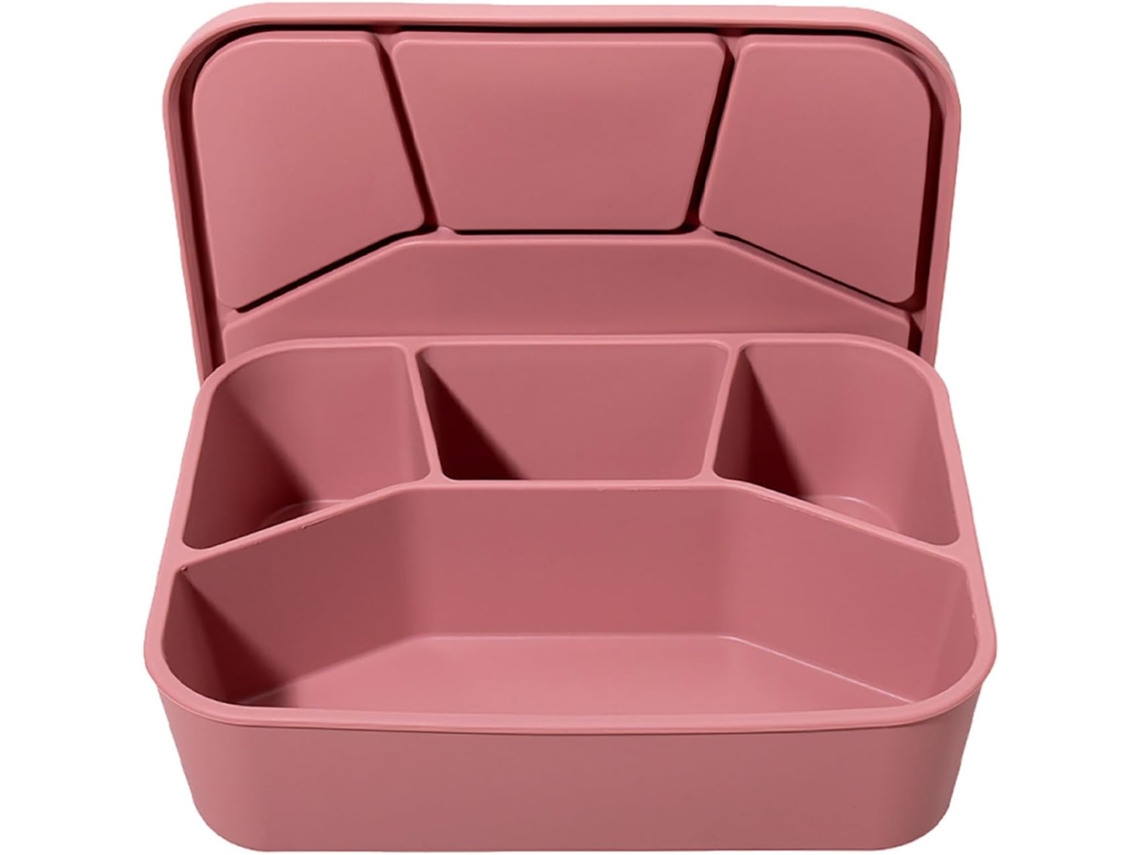 Lancheira Com 4 Compartimentos E Tampa, Estilo Bento, À Prova De Vazamentos, Ideal Para Lanches