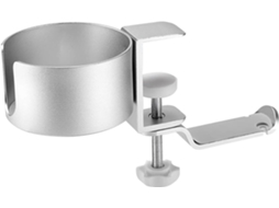 Suporte De Casque Sous Le Bureau Com Porte - Gobelet, Suporte De Bureau Rotativo A 360 Graus Para Le Stockage