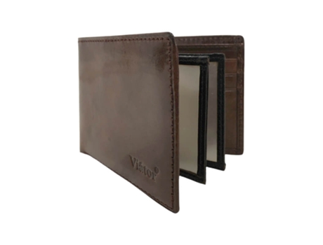 Carteira Horizontal S/ Porta Moedas 6cc Viátor Castanho