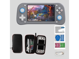 Console Notebook Xf43 Tela 4.3, Emulador Arcade/ps1, Saída Hd Psp, 30 Emuladores, 30000 Jogos 128gb Cinza Sfushos