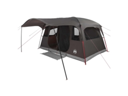 Conjunto 1 Tenda Túnel Vidaxl Castanho Poliéster (427 X 305 X 205 Cm)