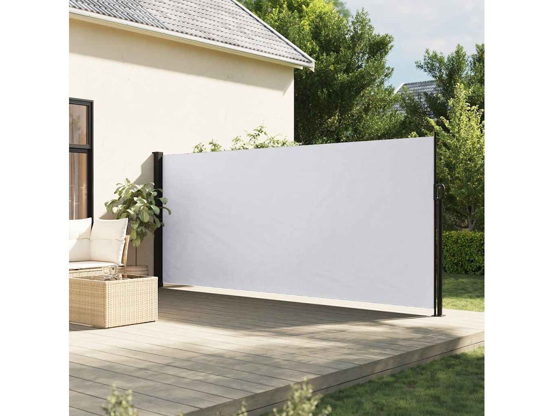 Vidaxl Toldo Lateral Retrátil 180x300 Cm Branco