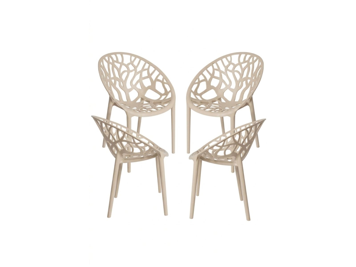 Pack 4 Cadeiras Nido Basic - Beige