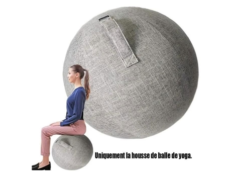 Bola Suíça Gravidez/capa De Bola De Ginástica 65cm Bola De Ginástica Para Casa E Escritório Pilates - 65cm Cinza