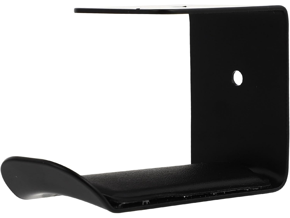 Nuobesty Support Mural En Fer Et Pu Noir Pour Casque Audio Adhésif Léger, Facile D'accès, Supporte Deux