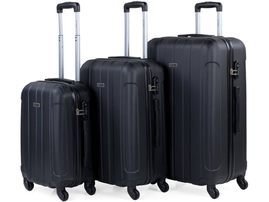 Conjunto de Malas de Viagem ITACA Preto (55x37x20cm)