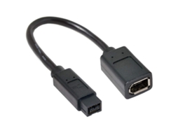 Cabo Ieee 1394 1394 6pin Fêmea Para 1394b 9pin Firewire Masculino 400 A 800 Cabos Allinless