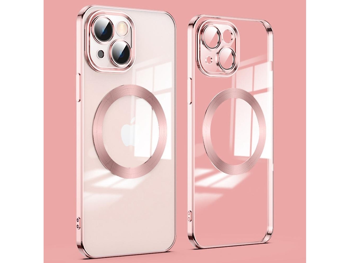 Capa Traseira Ultrafina Para Iphone 14 Plus Com Proteção Contra Quedas E Carregamento Seguro, Com Película Para Lente.