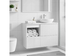 Vidaxl Armário De Banheiro Branco Brilhante 30 X 35 X 50 Cm