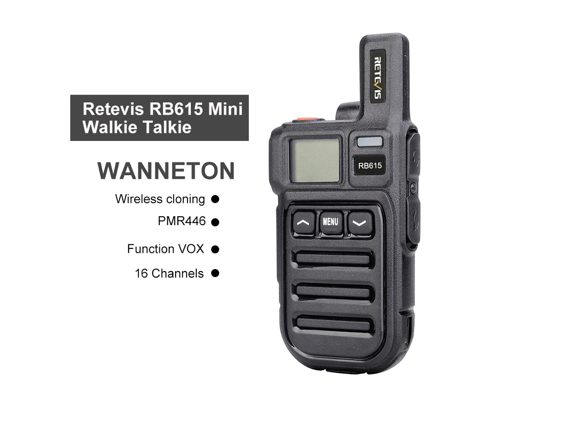 Aetheria retevis Rb615 Walkie Talkie Pmr446 0.5w 16 Canais Vox Vibração Sem Fio
