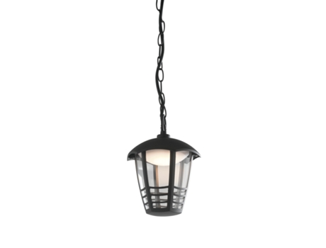 Suspensão Led Exterior Cloe Preta 12W 4000K Luz Natural Ip44