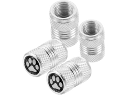 Conjunto De 4 Tampas De Válvula De Pneu Em Alumínio Para Maior Segurança Ao Dirigir.
