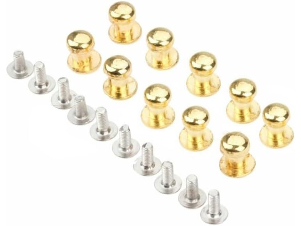 Conjunto De 10 Puxadores Pequenos Estilo Vintage Retrô Para Portas, Armários, Cômodas E Gavetas Dourado
