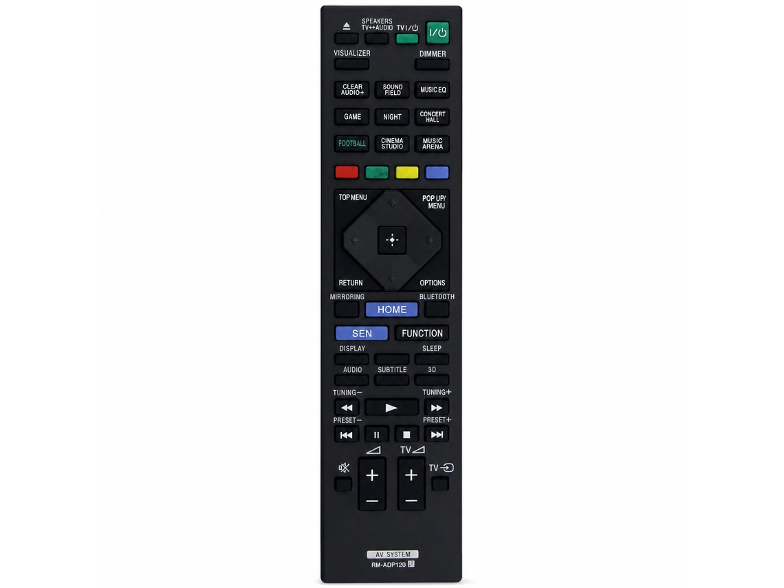 Comando À Distância Compatível Com Sistema Home Cinema Sony Rm-adp120 Com Controlo De Tv