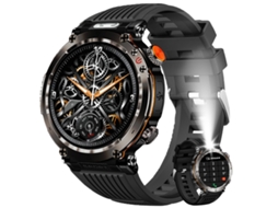 Relógio Masculino À Prova D'água Estilo Militar E Pulseira Inteligente, Compatível Com Chamadas E Bluetooth, Resistência À Água De 5 Atm.