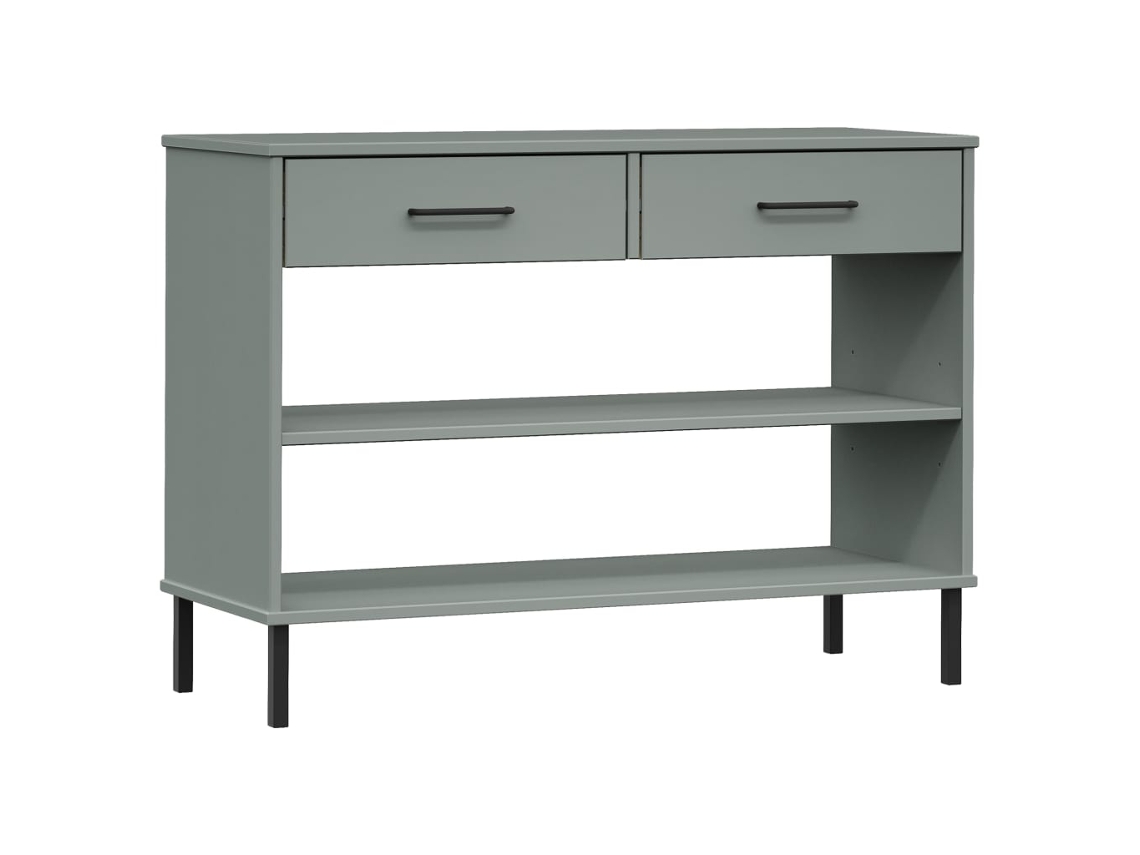 Console Cabinet, Console Cabinets Vidaxl Cinzeto Madeira De Pinho (n/a)