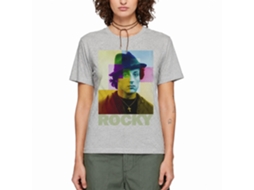 Rockinstone Rocky Movie Colorful Rocks Heather Gray Adult T-shirt Size:l