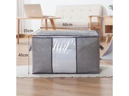 Conjunto De 2 Sacos Organizadores De Roupa, Caixa Dobrável Para Guardar Roupa Debaixo Da Cama, Cinza