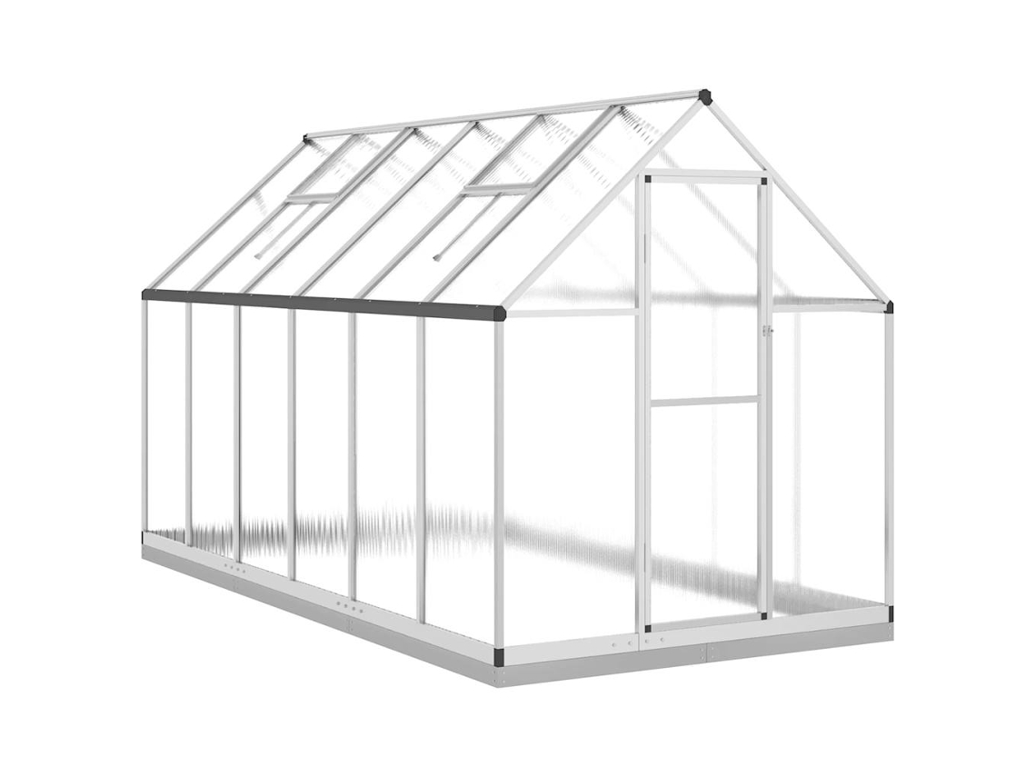 Greenhouse, Greenhouses Vidaxl Prateado Alumínio (334 X 169 X 202 Cm)
