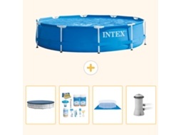 Intex Piscina Com Estrutura Redonda - 366x76 Cm - 5-peças S77