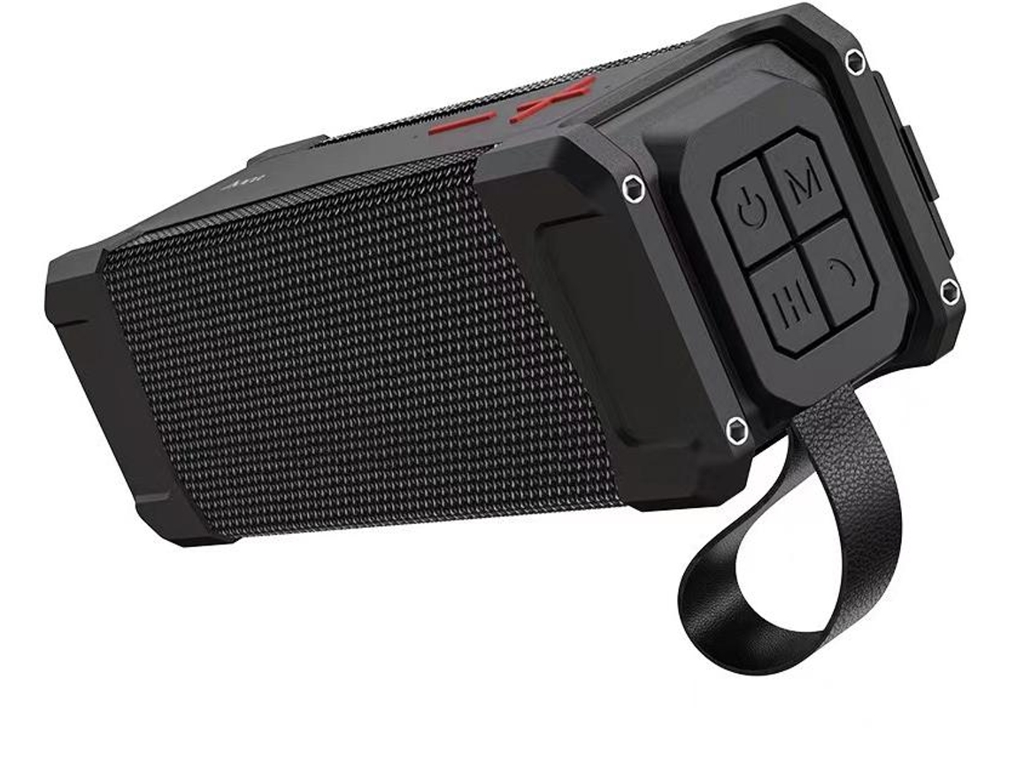 Alto Falante Bluetooth Portátil Ipx7 À Prova Dágua Alça Volume Máximo Caixa Música Baixo Alto Viagens Praia Preto Yizhood