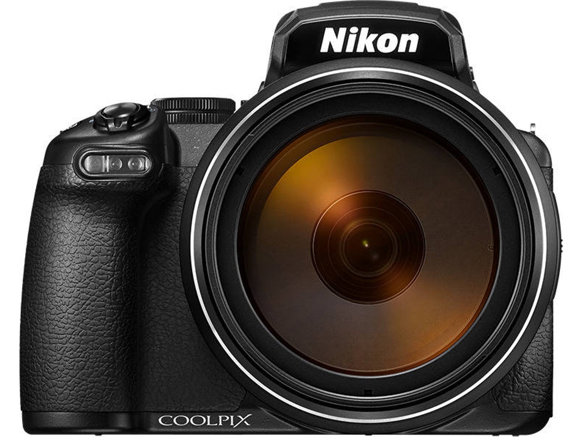 Máquina Fotográfica Bridge NIKON P1000 (Preto - 16 MP - ISO: 100 a 1600 - Zoom Ótico: 125x)