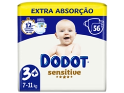 Fraldas Sensitive Extra 7-11kg T3+ Dodot