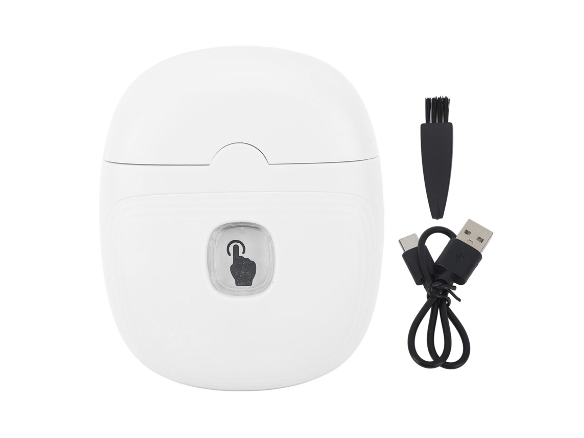 Mali aparador de Unhas Elétrico Automático 2 Velocidades Luz Led Usb Recarregável para Bebê Adulto Branco