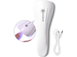 1 Secador De Unhas Uv Branco, Mini Lâmpada Portátil Uv Para Unhas Em Gel De 5w