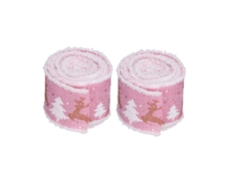 Laxiscreed Fita De Natal Com Borda De Arame, 2 Rolos De 5m Para Embrulhos E Decoração Festiva