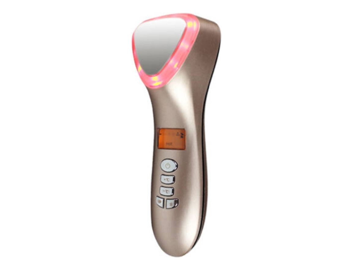 Massageador Facial Quente E Frio Lifting De Pele Anti Rugas Anti Envelhecimento Redução Dos Porosouro Yunzii