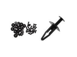 Grampos De Painel Clip Rivet Plástico Preto 8mm 32mm 45 Pcs