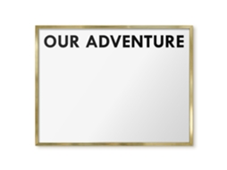Magnetic Wall Board Our Adventure For The Office Espelharte (80x60 Cm)