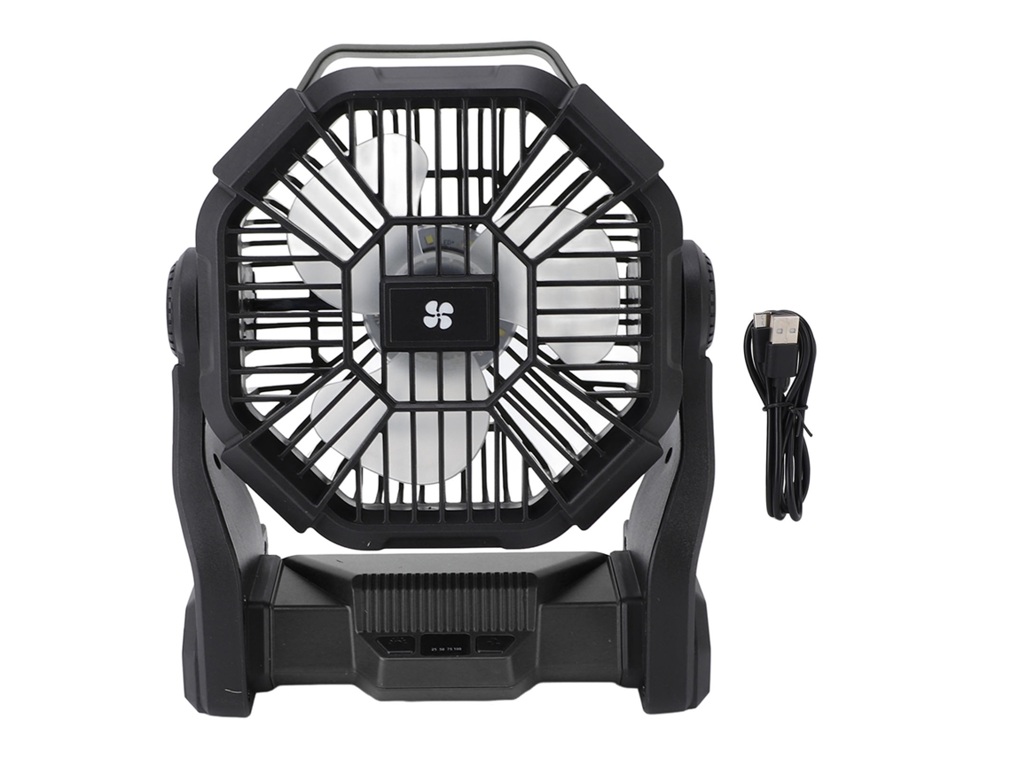 Lanterna Led Camping Vento Usb Recarregável Preto