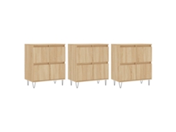 Sideboard, Sideboards Vidaxl Marrom Madeira Processada (n/a)