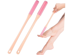 Lurelia Kit De 2 Escovas De Silicone Para Banho De Cuidado Corporal, Cabo Longo, Limpeza Profunda E Cabeças Intercambiáveis, Uso Diário