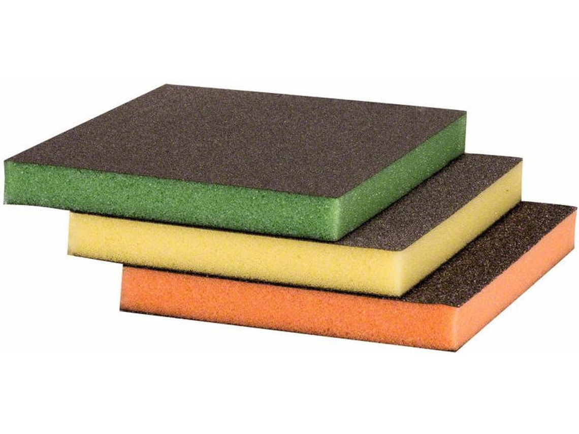 Conjunto de 3 Esponjas BOSCH 98X120X13Mm