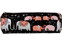Lápis estilosos com estampa floral de elefante em estilo boho.