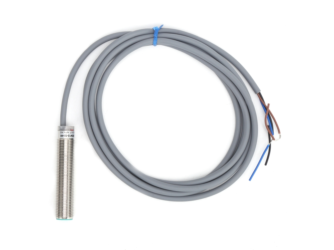 Sensor de proximidade cilíndrico Berm de 3 fios, PNP, normalmente fechado, 10-30 VCC
