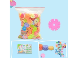 Primerox conjunto de Discos Entrelazados Copo de Nieve Bloques de Construção Educativo para Crianças 100pcs