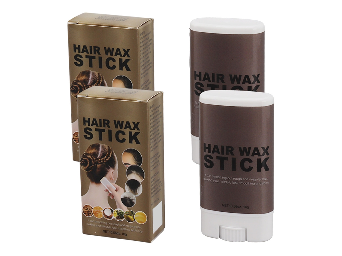 2026 2pcs Bastón de Cera para Pelo Duradero Suavizante para Pelo Rebelde Y Frizz 0.6oz
