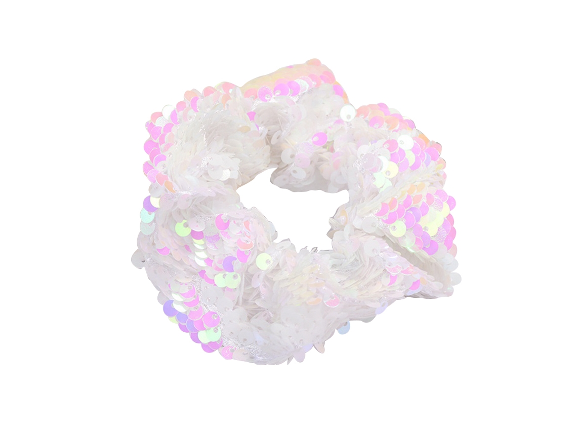 Scrunchie De Cabelo Ajustável Com Paillettes