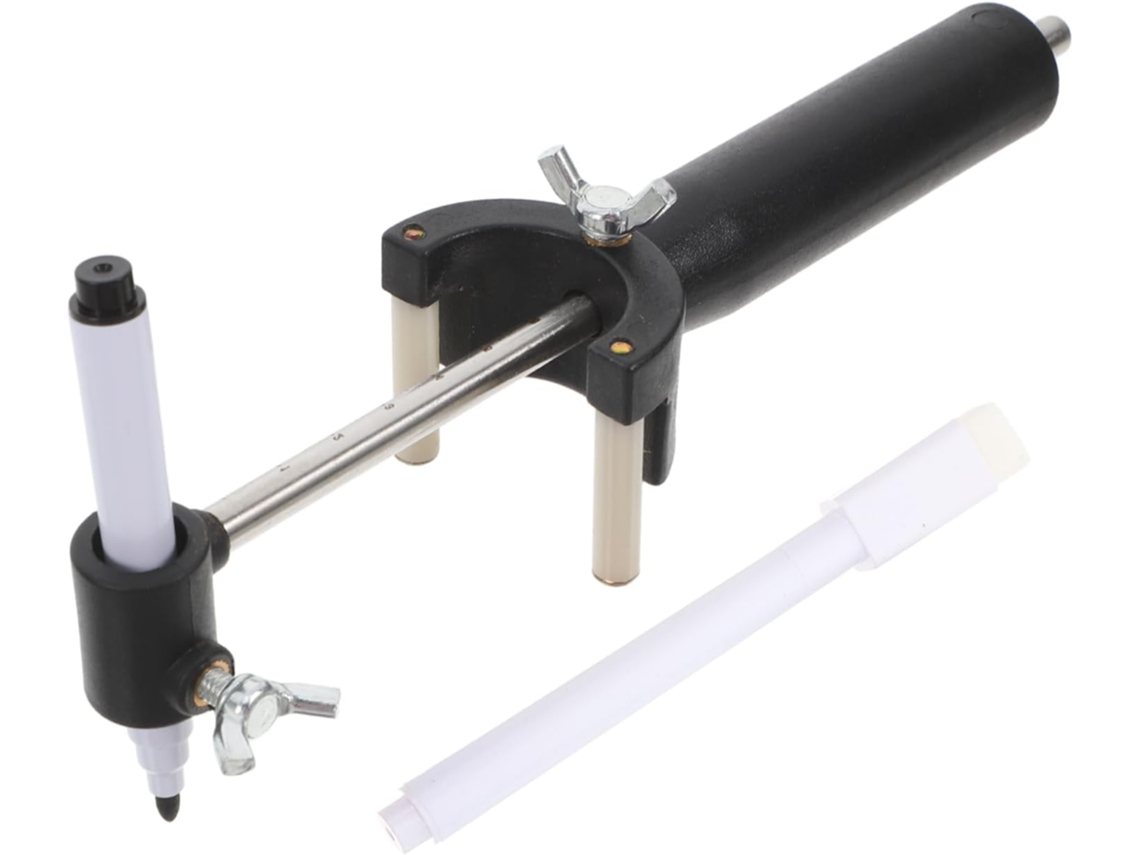 Marcador de Linha com Cabo de Roda de Plástico Preto, 1 Conjunto