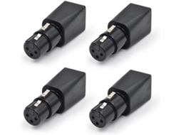 Adaptador Ethernet de 4 Peças com Conector Rj45, Xlr de 3 Pinos para Áudio e Vídeo. SFUSHOS