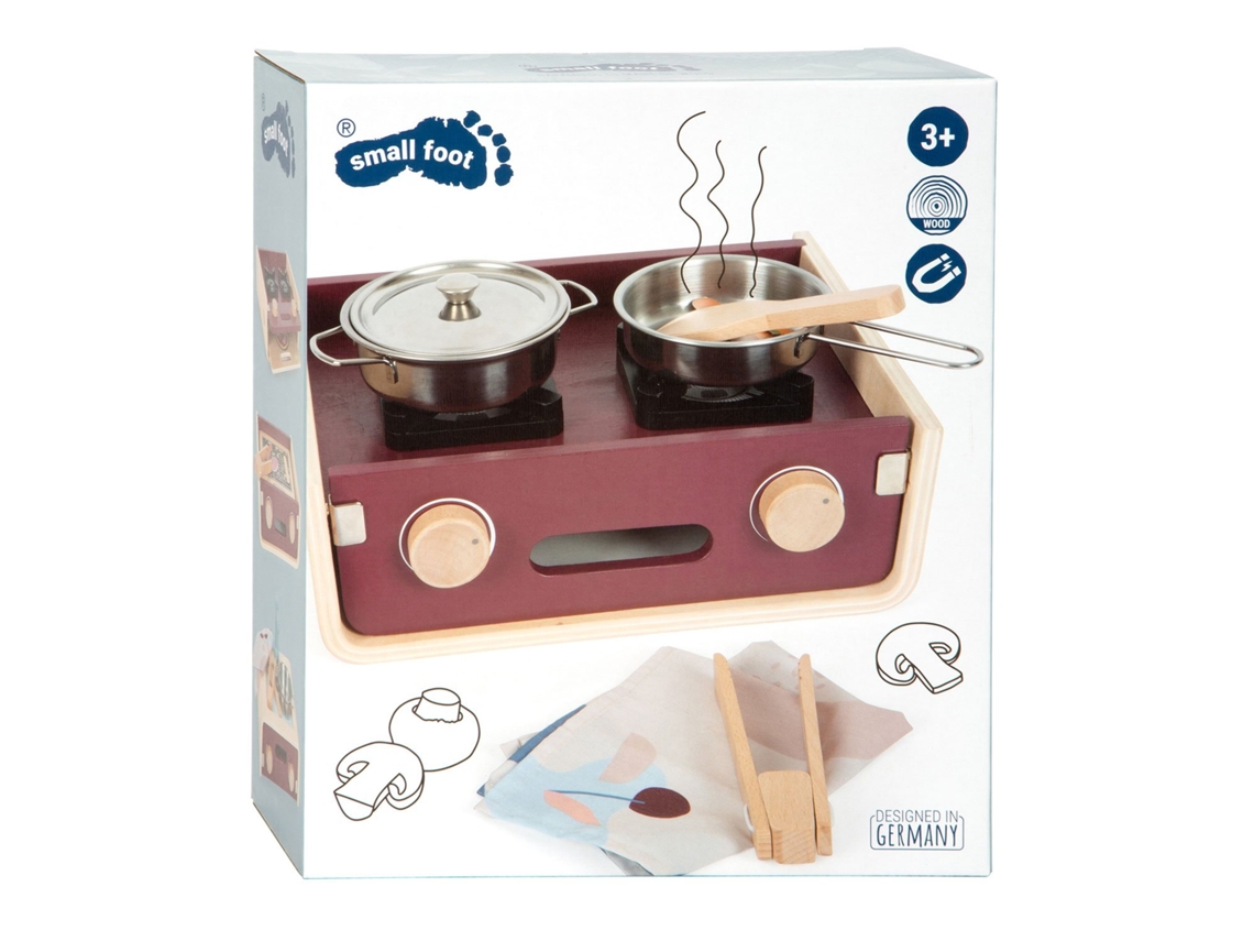 Cozinha De Madeira Para Camping Small Foot Brinquedo Compacto Para Brincar De Faz De Conta