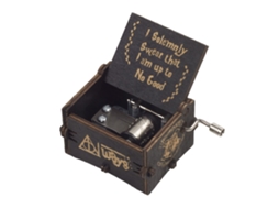 Hand cranked Music Box LAXISCREED (patterns Can Be Engraved, Portable And Lightweight)