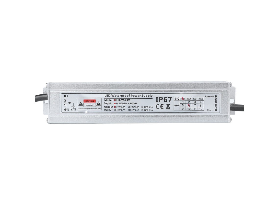 Laxiscreed Fonte De Energia 24vdc 20w Ip67 Para Uso Externo Em Carcaça De Alumínio