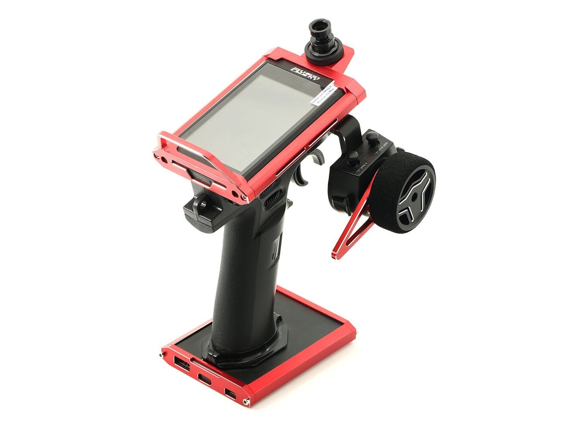 Kit Modificação Volante Transmissor Rádio Vermelho Controle uma Mão para Flysky Nb4/nb4+/noble Lite/pro Acessórios Diy MDUG