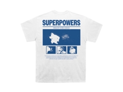 Daniel Caesar Superpowers Poster White Graphic Unisex T-shirt Rockinstone Size:m