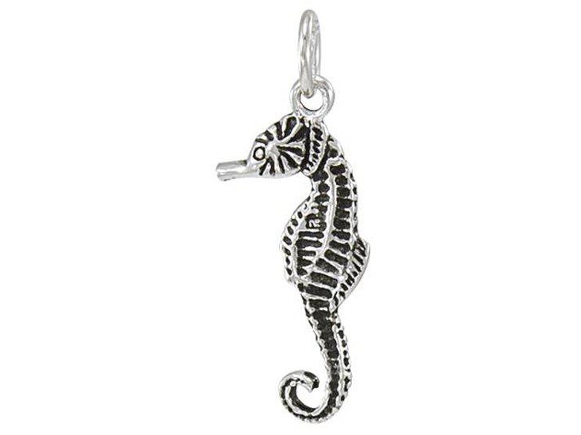 Dive Silver Seahorse Pendant